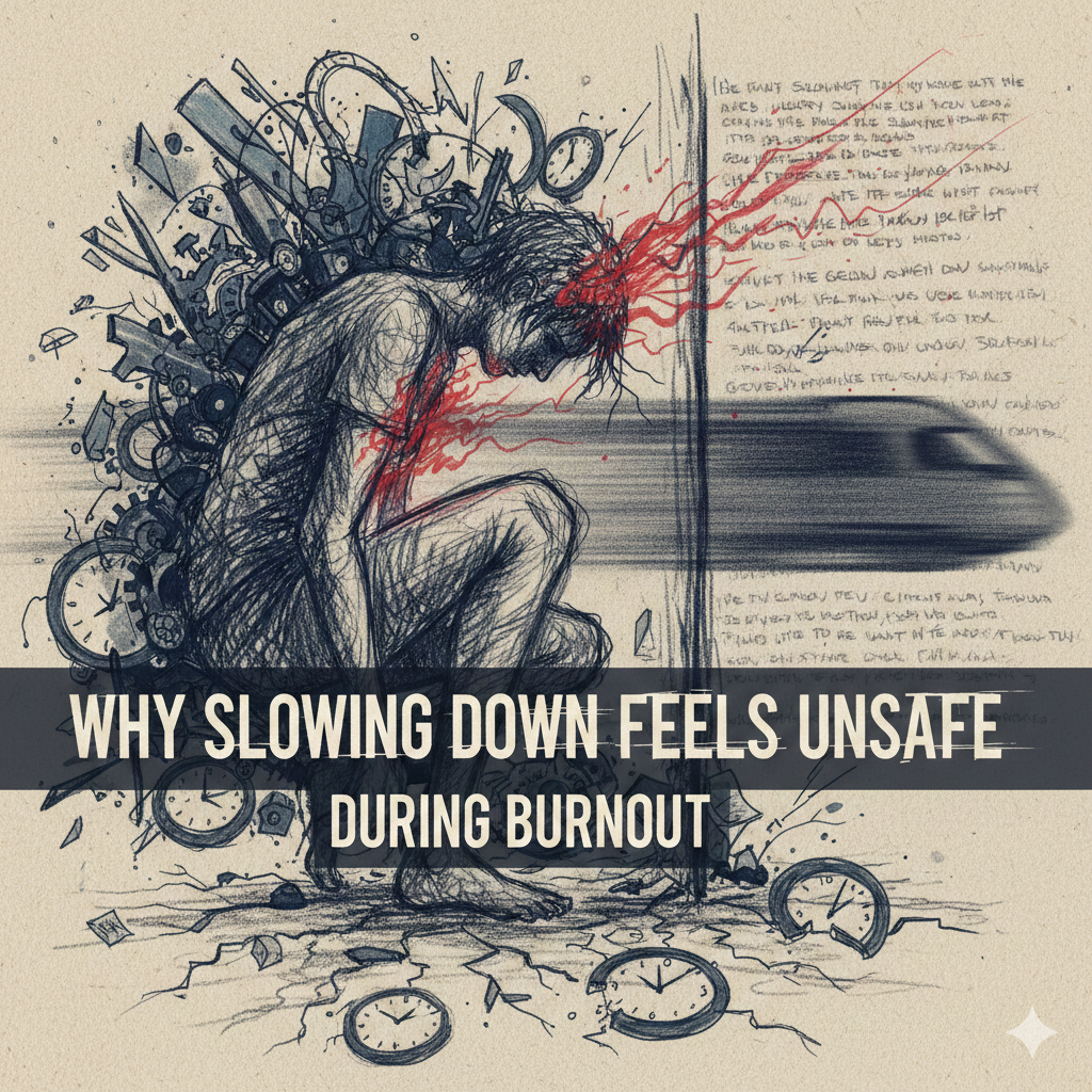 slowing down feels unsafe during burnout