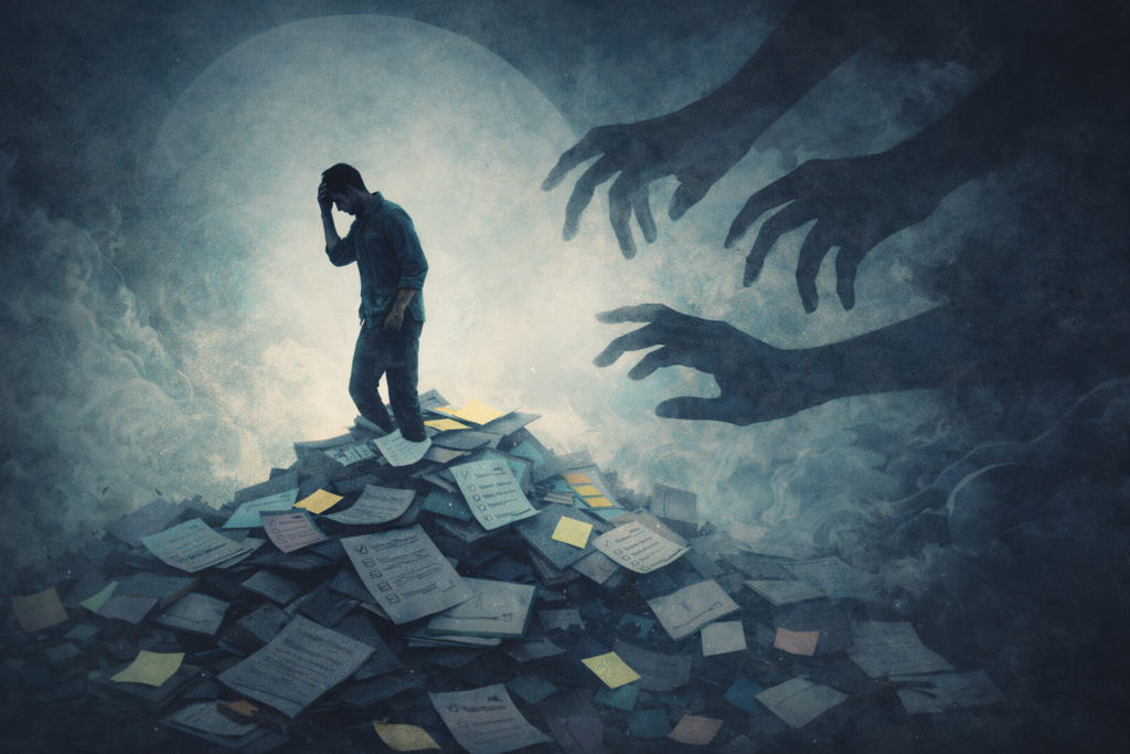 burnout and avoidance delaying tasks while feeling mentally exhausted